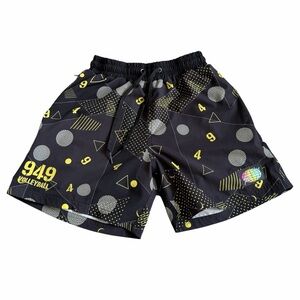 Slunks Men’s 949 Volleyball Club Athletic Lined Shorts Sz XS Geometry 24 Limited